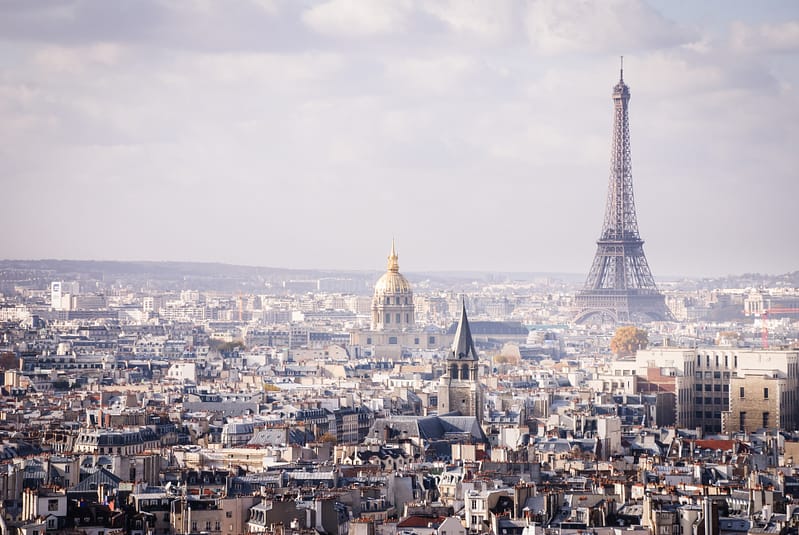 vue de la Tour Eiffel et des invalides