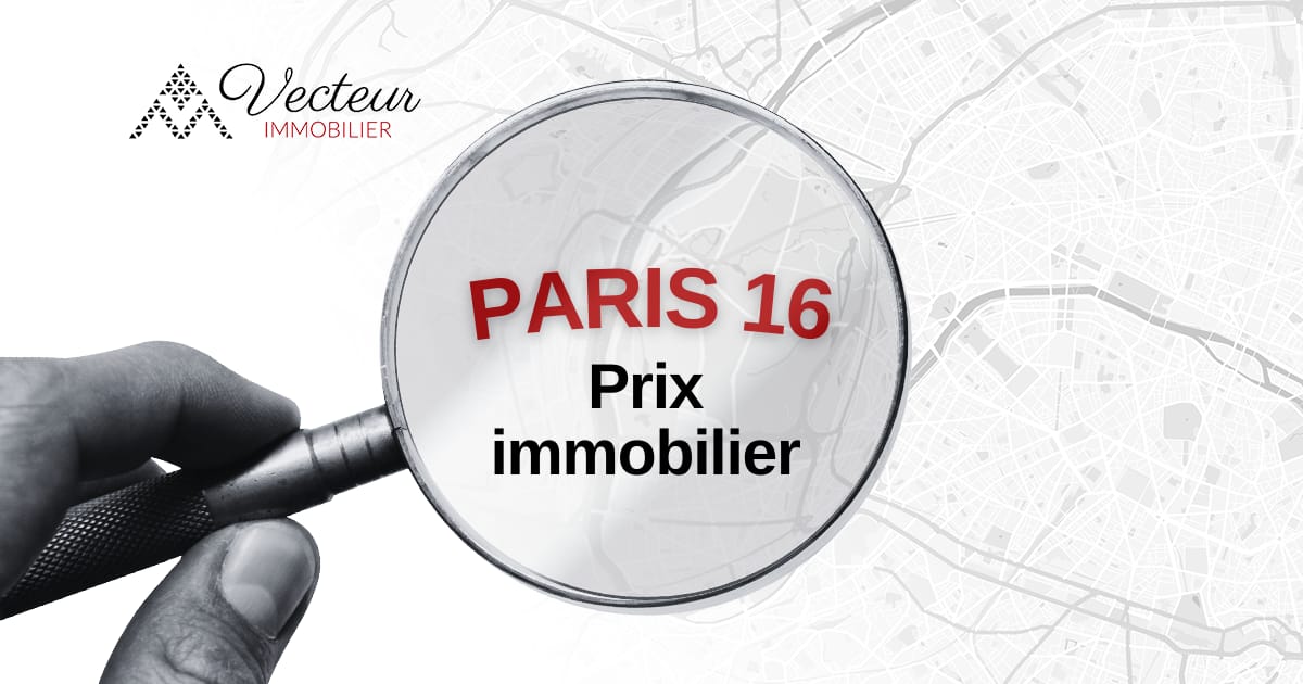 Carte de Paris indiquant les prix du 16ème à Paris